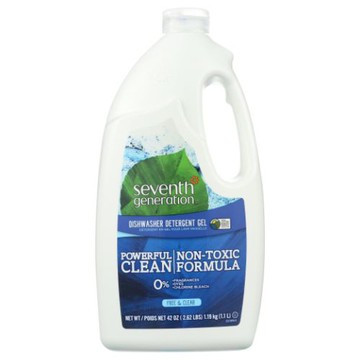 Automatic Dishwasher Gel Free and Clear, 42 OZ(case of 6) by Seventh Generation
