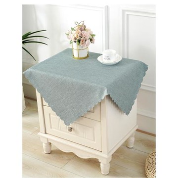 床頭柜蓋布防塵罩套棉麻布藝桌布冰箱洗衣機打印機萬能蓋巾防塵布