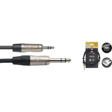 Stagg N系列 3.5mm 對 6.3mm 導線 立體聲 大轉小 小轉大 音源線 3公尺 撥放音樂