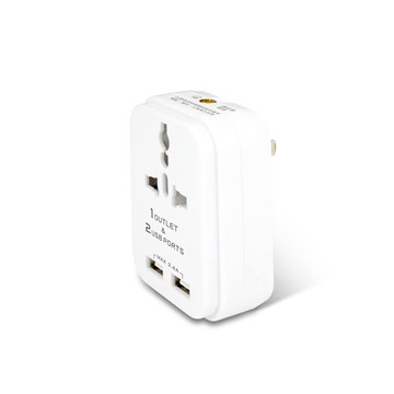 [寶旺旺]聖岡科技 2USB+2P台灣專用萬國轉換插頭TNT-97U/PB-97U(TNT=PB)