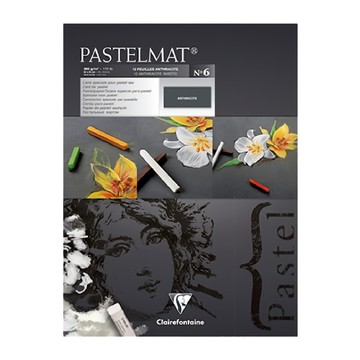 Clairefontaine PASTELMAT 粉彩砂卡紙 CF-296009 無煙煤 360g 5張入  70 x 100cm  1包