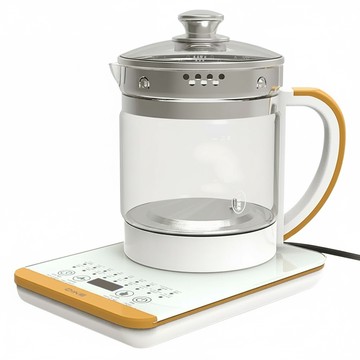 DIKE 多功能料理養生快煮壺 高耐熱玻璃壺身 定時預約加熱、24H長效保溫  HCE200WT