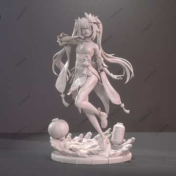 【台灣出貨】✨免運 崩鐵花火GK白模手辦3d打印擺件 diy白模