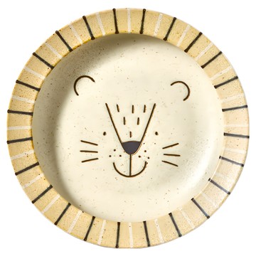 Minoya 美濃燒 萌萌毛獅深盤 陶瓷材質  萌萌毛獅  22.5 x 5cm  1個