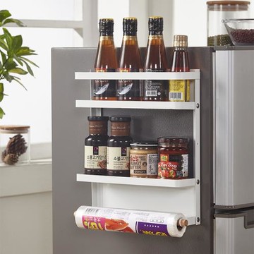 冰箱置物架側收納多功能冰箱掛架側壁掛架保鮮膜冰箱收納架側掛架