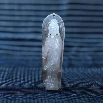 【屬狗屬豬本命佛】冰種精雕阿彌陀佛 | 天然緬甸翡翠A貨 | 送禮