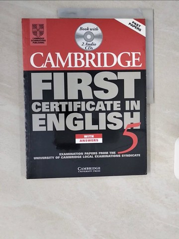 【書寶二手書T1／語言學習_ZIX】Cambridge First Certificate in English 5 Self Study Pack_ESOL