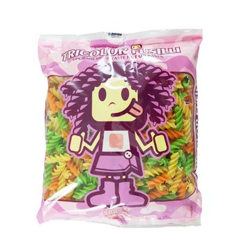 QQ義大利麵三色螺絲500g【愛買】
