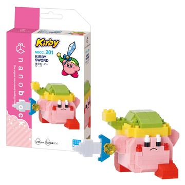 Nintendo 任天堂 星之卡比劍士積木 可愛造型玩具  1入
