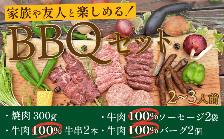 家族や友人と楽しめるバーベキューセット（焼肉・牛肉バーグ・牛肉ソーセージ・牛串）キャンプ、BBQ、パーティー、アウトドアにどうぞ