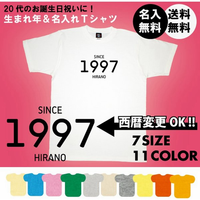 誕生日 プレゼント Tシャツ 西暦 歳 代 二十歳 30代 40代 50代 男性 女性 上司 大人 祝い 面白 ネタ メンズ レディース 半袖 無地 文字 1500 1501 5001 通販 Lineポイント最大0 5 Get Lineショッピング