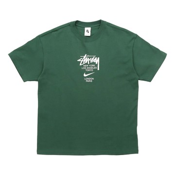 Nike x Stussy Alphabet T-Shirt Asia Sizing 'Green'