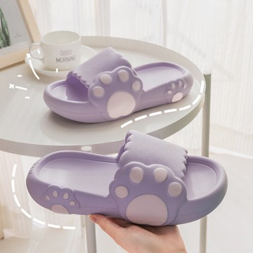 涼拖鞋 女士夏季室內家居浴室居家洗澡拖鞋 防滑踩屎感軟底貓爪女拖【不二雜貨】