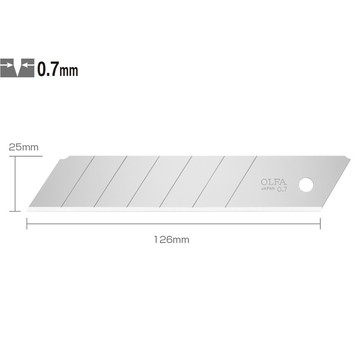 【阿翔小舖】『OLFA 』特大型美工刀片HB-20  厚0.7mm  20片/包