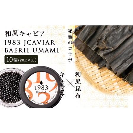 ふるさと納税 1983 JCAVIAR BAERII UMAMI 10個(20g×10） 北海道利尻富士町