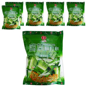 卡賀 蔬菜蘇打餅乾 青蔥口味  320g  6袋