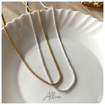 肆玥xAllure氣質鑽石光閃爍鎖骨鏈 金//銀