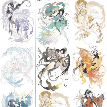 鳳舞九天 東方仙子 PET 紙膠帶 貝殼光 10米卷 巨畫幅