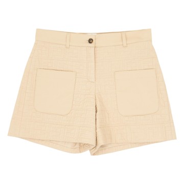 FENDI Kids 米黃色短褲