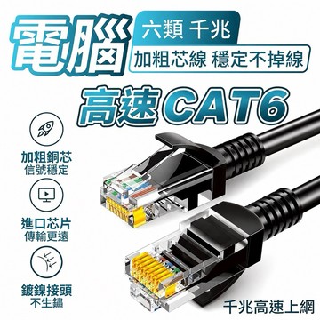 保固一年 高速網路線  CAT6  網路線 RJ45 1米-30米 電競網路線 傳輸線 路由器 電腦 交換器 高速乙太線