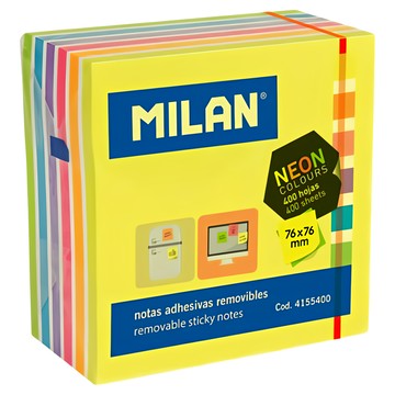 MILAN 霓虹便利貼 76mm 7色  霓虹  400張  1個