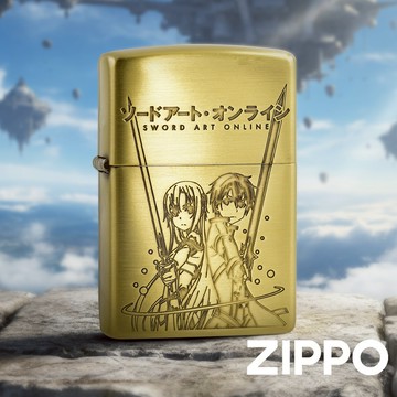 ZIPPO 刀劍神域-亞絲娜&桐人防風打火機 刀劍神域聯名 不能錯過 SAO 終身保修 ZA-6-A16