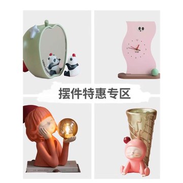 【特惠】米子家居創意暴力熊家居客廳酒柜裝飾品玄關鑰匙收納擺件