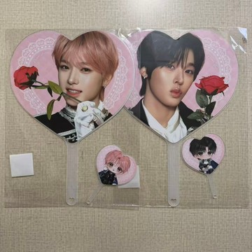 ⭐韓國代購正版⭐wish二週年場周大王扇nctwish劃願二週年fm場周心形應援扇小王扇新品