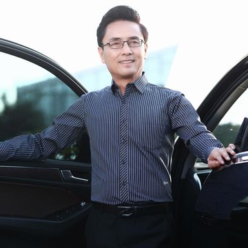 父親裝爸爸長袖襯衫40-50歲中年男士秋裝薄款純棉中老年條紋襯衣