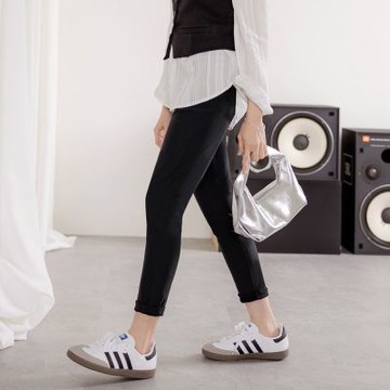 OB嚴選中大尺碼-素色腰鬆緊彈力貼身九分褲《KG0051》