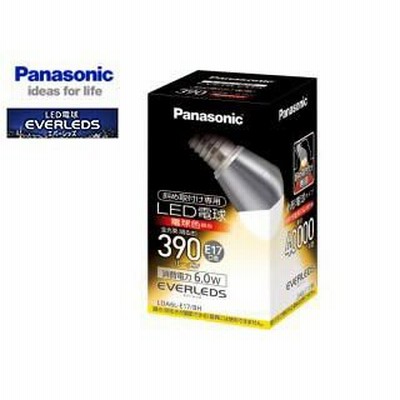 Panasonic/パナソニック  LED電球 LDA6L-E17/BH  エバーレッズ LED電球 6.0W E17 斜め取付専用 (電球色)