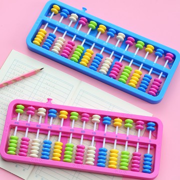 算盤13檔7珠小學生幼兒園珠心算兒童計數器 數學算數運算記數學習用品教具二年級珠算小算盤計算架加減法算術