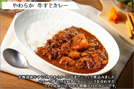 778.牛すじカレー 5個 中辛 じゃがいも 牛 牛肉 肉 業務用 レトルトカレー 保存食 備蓄 まとめ買い 北海道 弟子屈町