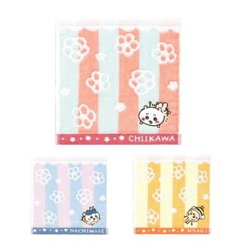 小禮堂 吉伊卡哇 無撚系純棉方巾 20x20cm (蜜蜂款) 吉伊 小八 烏薩奇