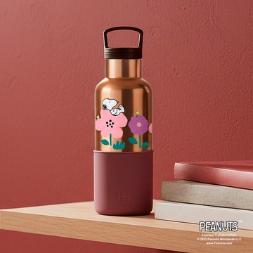 【Pinkoi x SNOOPY】HYDY 480ml 摩卡金瓶-酒紅