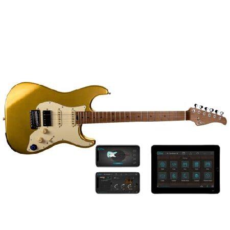 GTRS S801 Intelligent Guitar Gold Electric Guitar, Maple Fretboard, Profile Standard C, Amp Modelling Guitar