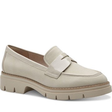 TAMARIS BEIGE CASUAL CLOSED LOAFERS 米白色女款鞋子