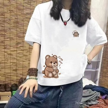 台灣现貨【甜心T恤】100%純棉 短袖上衣 短袖T恤女 夏季衣服 印花T恤 寬鬆T恤 可愛上衣 女生上衣 韓版上衣 潮t