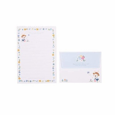 Tricolor ミニ レターセット 封筒10枚 便せん枚 便箋 封筒セット ミニサイズ 可愛いうさぎ ラブレター お見舞い お礼状用 ブルー 通販 Lineポイント最大get Lineショッピング