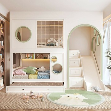 免運公司貨 樹屋床 兒童床 可定制全实木儿童上下床 双层床 男孩上下铺高低子母床 树屋秘密基地 可開發票 全館五折 工廠現貨直銷 新品特價 z11012