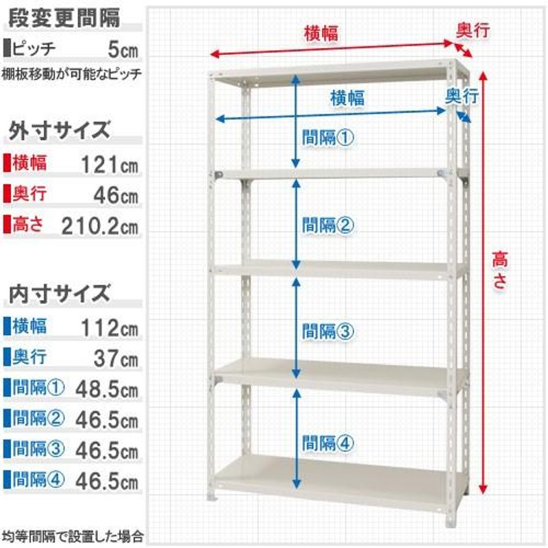 福富士 業務用 収納スチールラック 全段ボルト式 70kg 横幅87 奥行60 高さ90cm 4段 