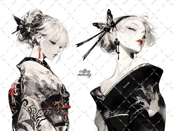 原創貼紙 no.6558 人物貼紙 原創貼紙 人物貼紙 女孩貼紙 原創人物貼紙