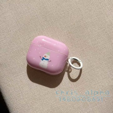 可愛小雪人 ins風小眾 適用Airpods4代保護套 Pro3保護殼 1/2/3/4代蘋果藍牙耳機殼 pro2防摔殼