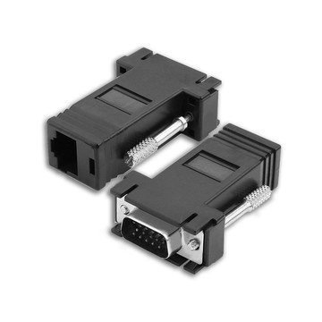 音源線全品項 VGA公 to RJ45母 轉接頭 (一組兩入)