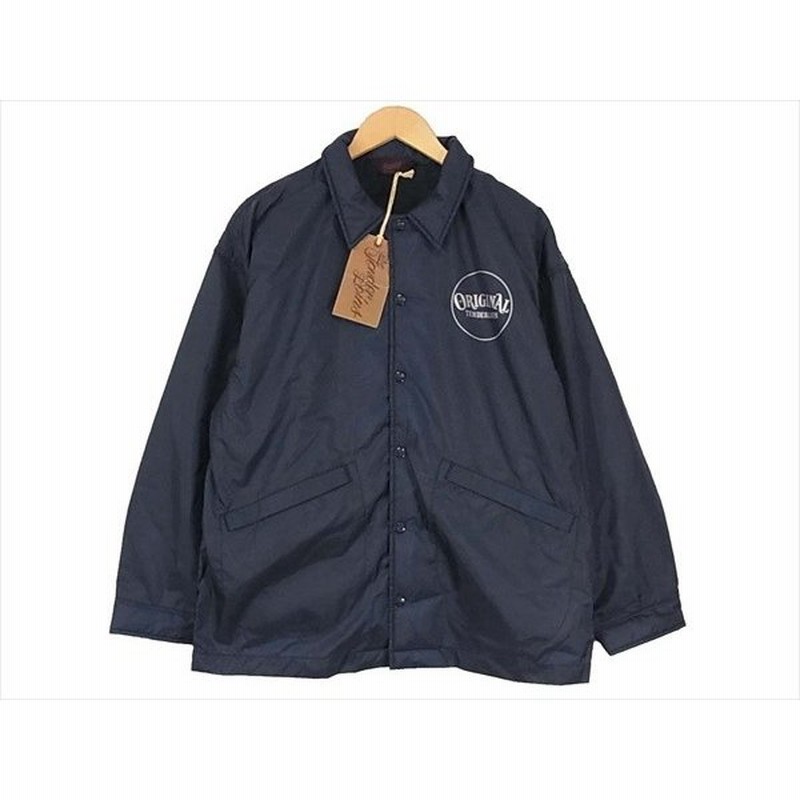 TENDERLOIN NYLON COACH JKT NAVY 未使用 S 人気急上昇 - ジャケット