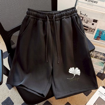 【PRPN】運動短褲 美式短褲 夏天短褲 寬鬆短褲 高腰短褲 闊腿短褲 女生短褲 休閒短褲女 ins風短褲 抽繩