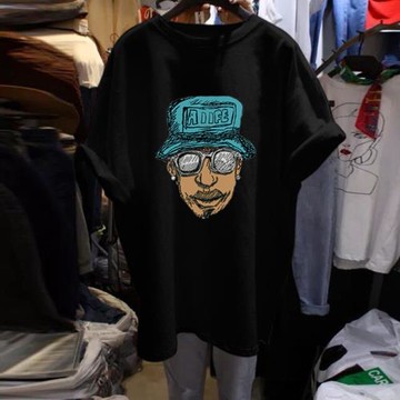 歐美高街t恤加肥加大碼女裝200斤2021寬松顯瘦純棉體恤上衣女短袖