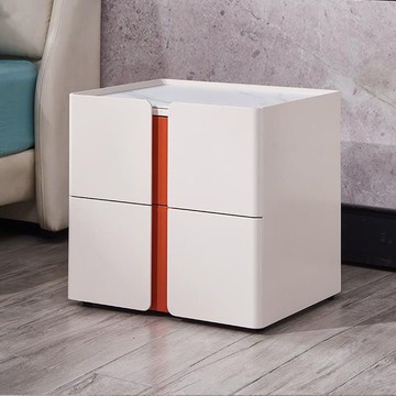 免運 可開票 床頭櫃 床邊櫃 邊桌 收納櫃 儲物櫃 邊幾 床頭櫃簡約現代設計師巖板極簡臥室收納儲物櫃北歐意式輕奢床邊櫃 出貨快CH9999