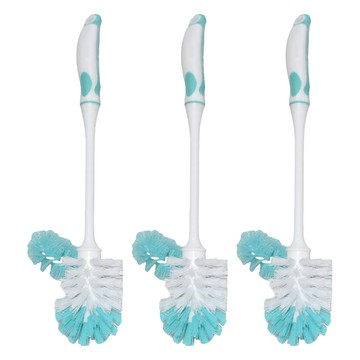 多麼潔 雙刷頭潔廁刷 獨特卷式刷頭 深入馬桶邊緣 清潔無死角 符合人體工學握把 貼心掛勾設計  3支