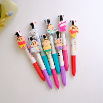 《蠟筆小新》🇯🇵日本｜角色造型筆套4色原子筆
